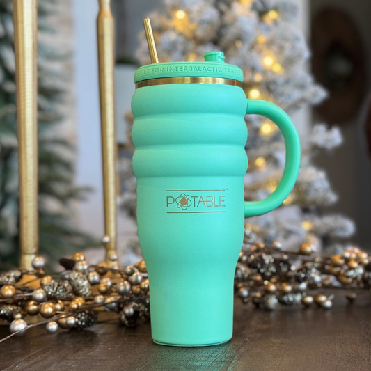 Holiday Edition | Triple Ripple: Odyssey™ 40oz Tumbler in Emerald Orbit