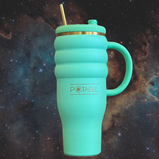 Triple Ripple: Odyssey™ 40oz Tumbler in Emerald Orbit