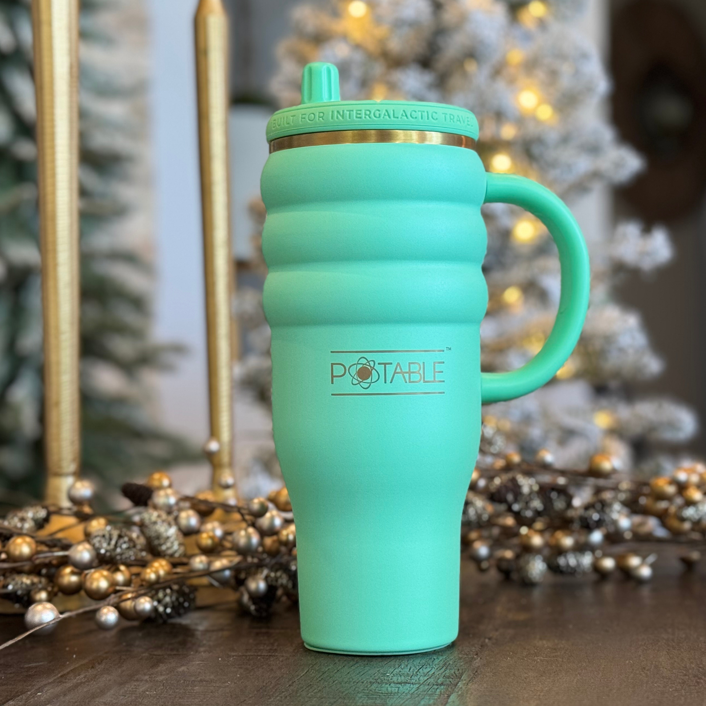Holiday Edition | Triple Ripple: Odyssey™ 40oz Tumbler in Emerald Orbit