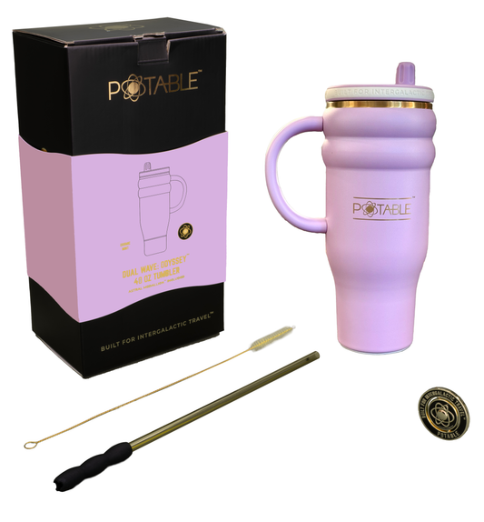 Dual Wave: Odyssey™ 40oz Tumbler in Galaxia Plum | Signature Series