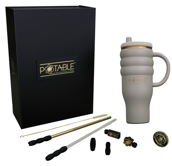 Triple Ripple: Odyssey™ 40oz Tumbler in Comet Clay | Luxury Series