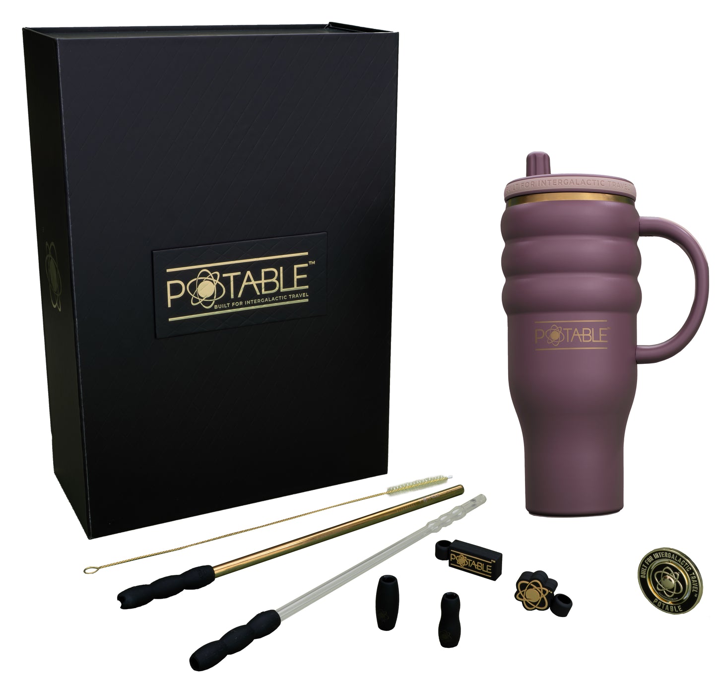 Triple Ripple: Odyssey™ 40oz Tumbler in Galactic Blush
