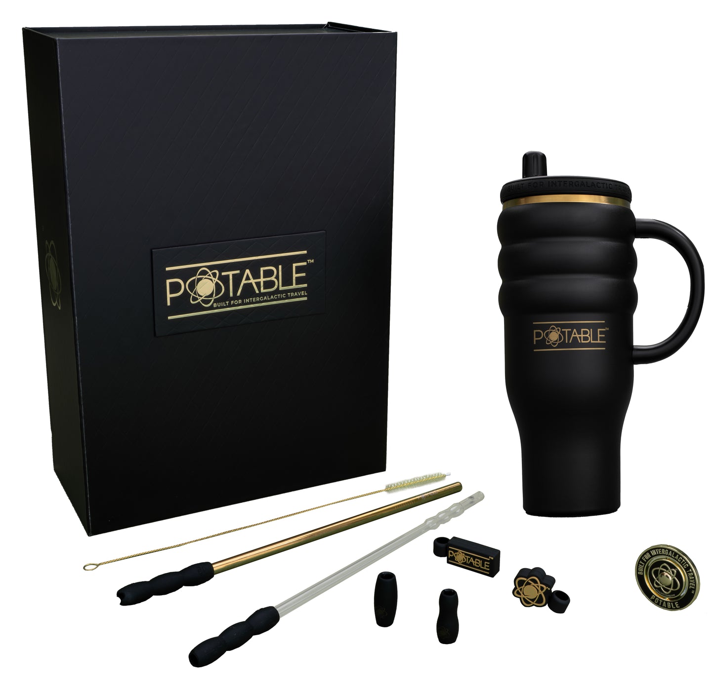 Triple Ripple: Odyssey™ 40oz Tumbler in Night Sky Obsidian