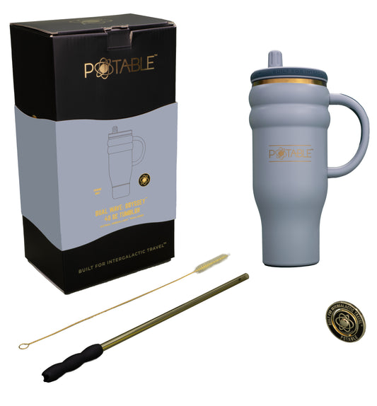 Dual Wave: Odyssey™ 40oz Tumbler in Periwinkle Dust | Signature Series