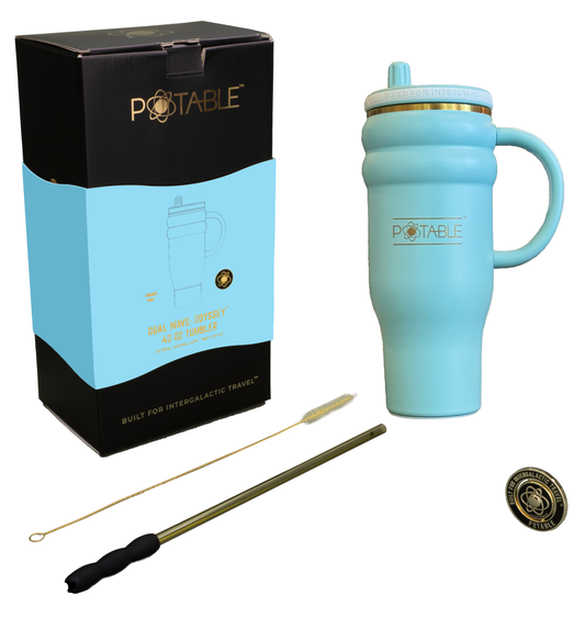 Dual Wave: Odyssey™ 40oz Tumbler in Stellar Tide | Signature Series